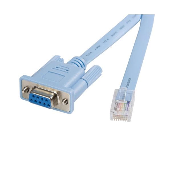 （まとめ）StarTech.com Cisco コンソールケーブル 1.8m RJ45 オス-D Sub 9ピン メス ブルー DB9CONCABL6 1本 5セット