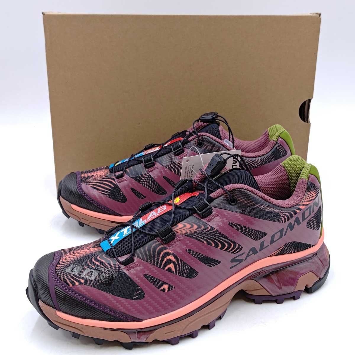 【中古・未使用品】サロモン XT-4 OG R.A.D Nocturne/Tawny Port/Emberglow スニーカー 25.5cm L47747200 メンズ SALOMON