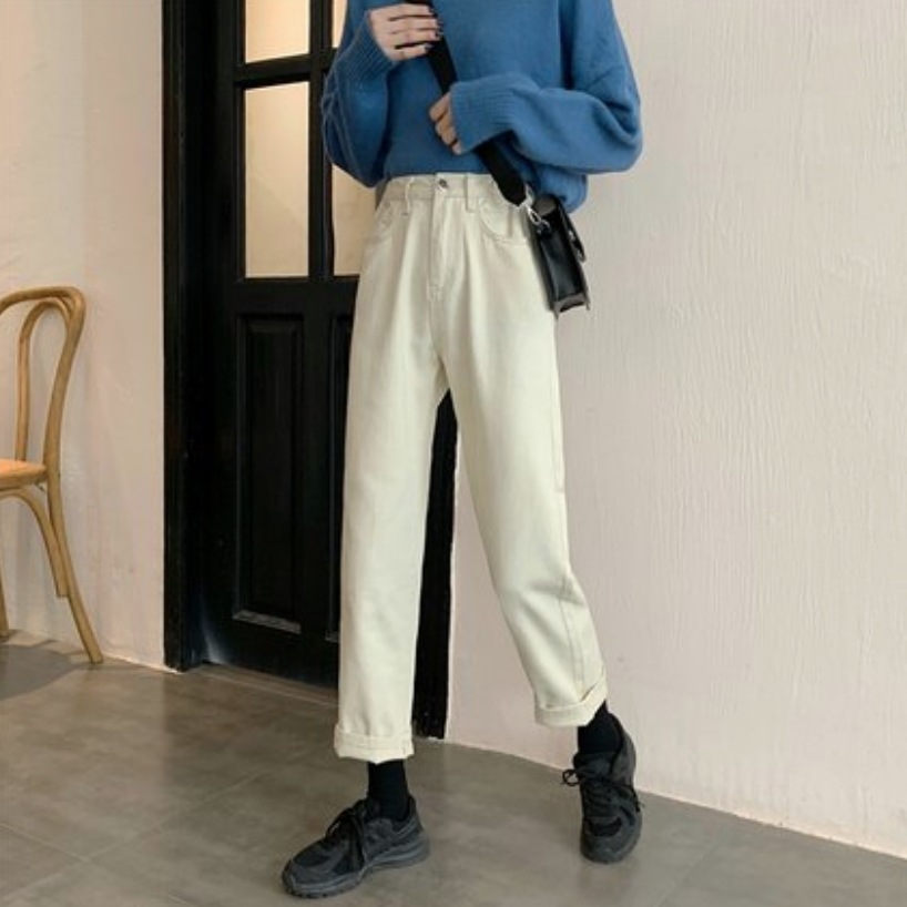 ボトムス パンツ デート ワイドパンツ デニムパンツ ハイウエスト デニム 無地 春 夏 秋 冬 個性的 アプリコット ブラック S M L XL 2XL 3XL 4XL こなれ感 エレガント