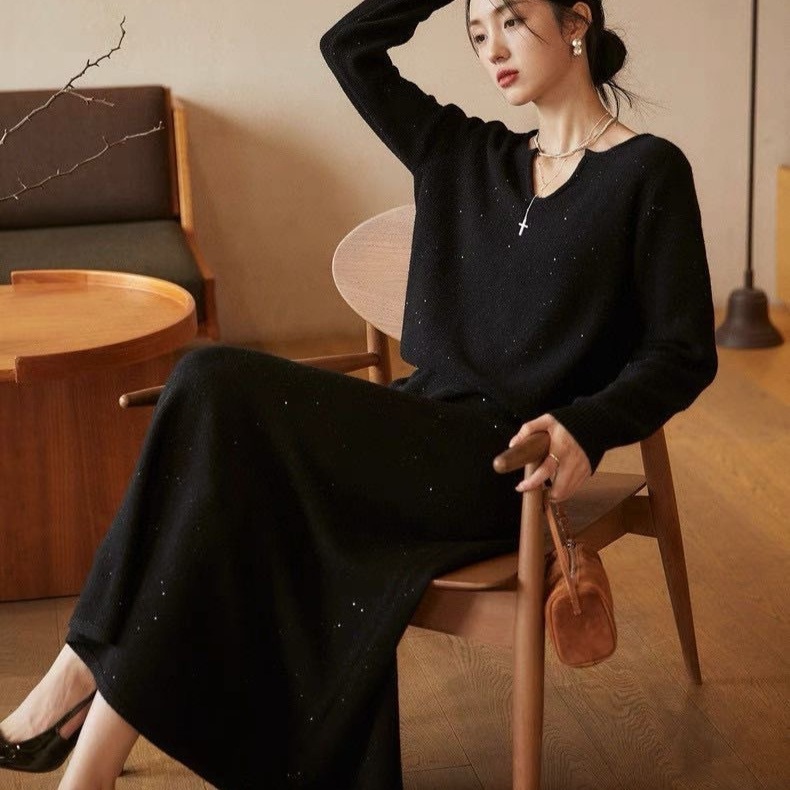 0905-180 秋冬 ウールセーター メイヤン 同型 ウールスーツスカート