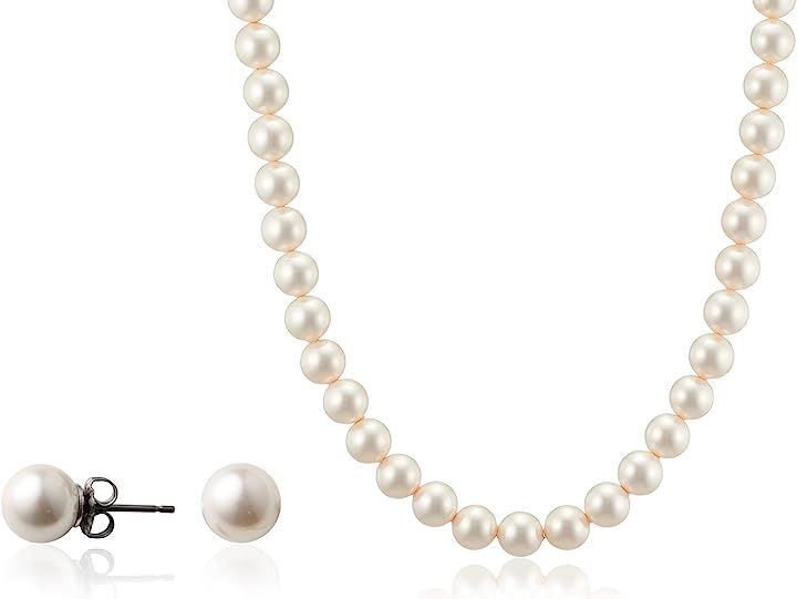 ナチュラルな質感 匠の技 人工真珠の高級品 パールネックレス 冠婚葬祭 国産 日本製( ［02-01］ ［ホワイト］ ［ピアスセット］ ［クラスプ留め］, ［01］ 全長39cm)