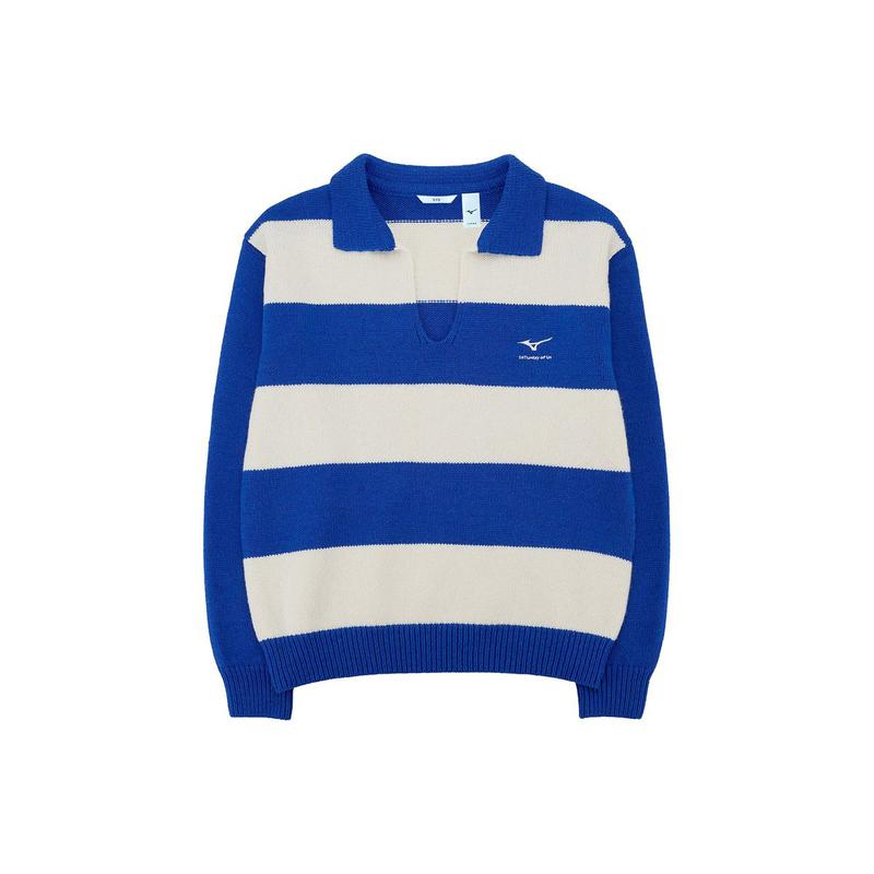 x STU 限定版 ストライプ プルオーバー ニット X STU STRIPE KNIT PULLOVER_32MTWI0427