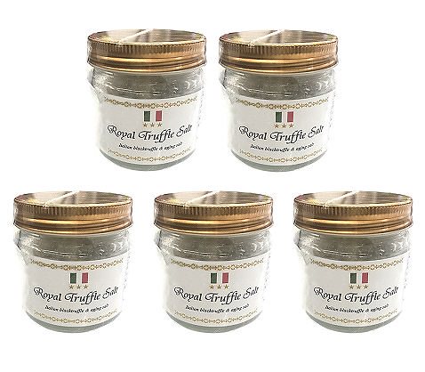 三ツ星ロイヤルトリュフ塩 100ｇ 5個セット イタリア産 Royal Truffle Salt トリュフとまぼろしの熟成塩 黒トリュフ 大容量