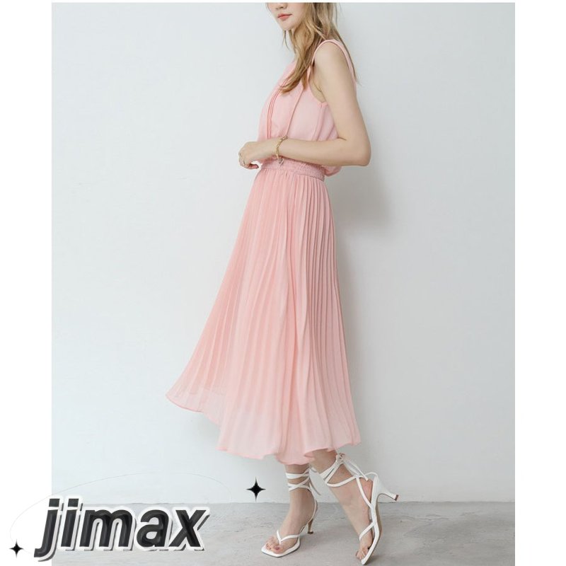 ワンピース 夏 レディース 春 きれいめ フォーマルワンピース シャツ 秋 夏 Aライン ロング丈 プリーツ ハイウエスト 二次会 通勤 OL 40代 着痩せ 春コーデ ホワイトデー 7,087円