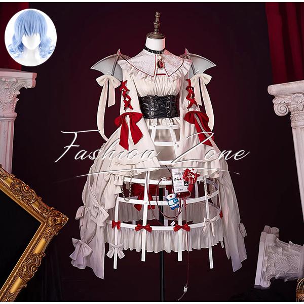東方Project 風 レミリア・スカーレット コスプレ衣装 ウィッグ cosplay ハロウィン 演出服 変装