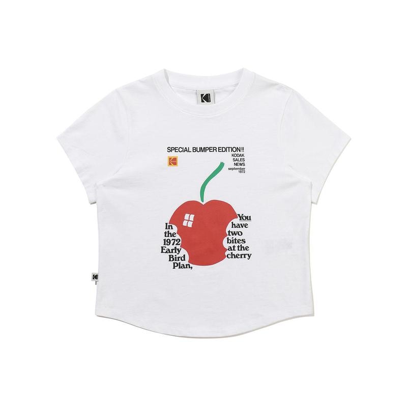[公式]シネラウンジ チェリー スラブ 半袖Tシャツ ウーマン WHITE