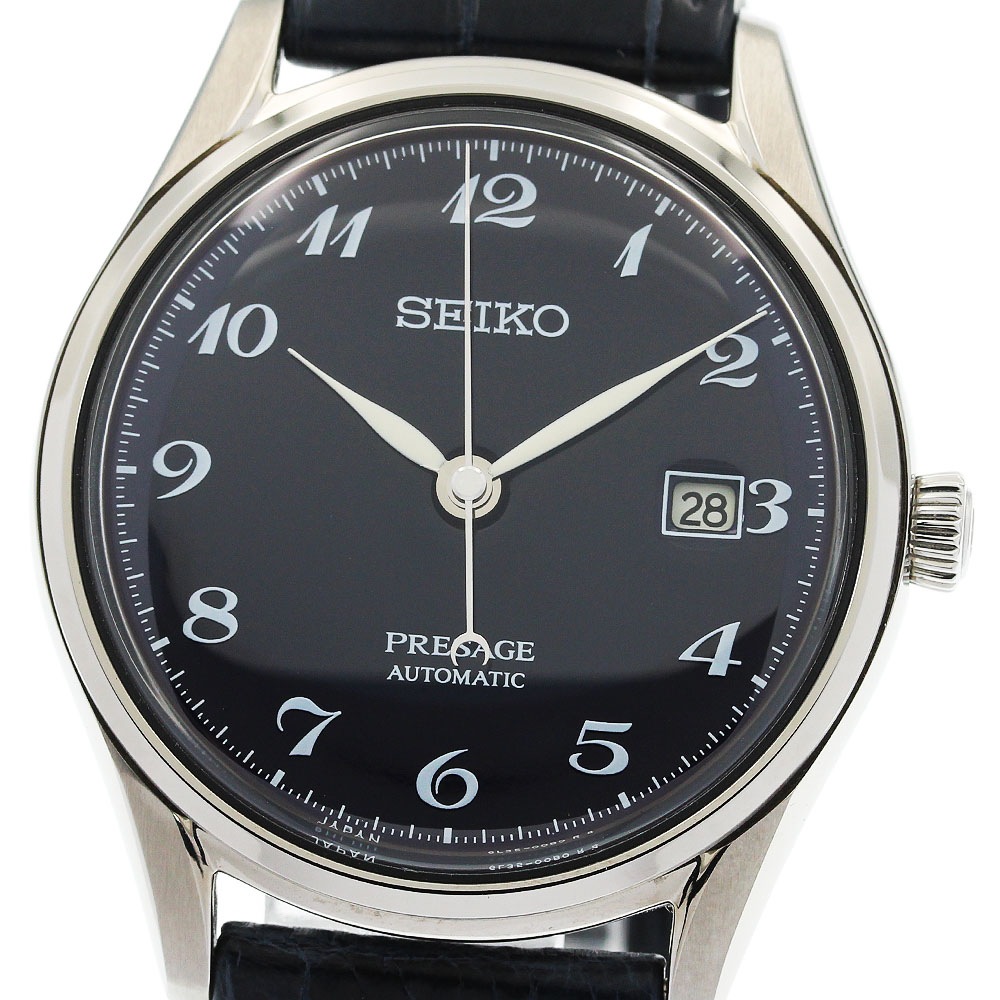 セイコー SEIKO SARA019/6L35-00B0 プレザージュ 琺瑯ダイヤル 自動巻き メンズ 美品 箱・保証書付き_958585【中古】