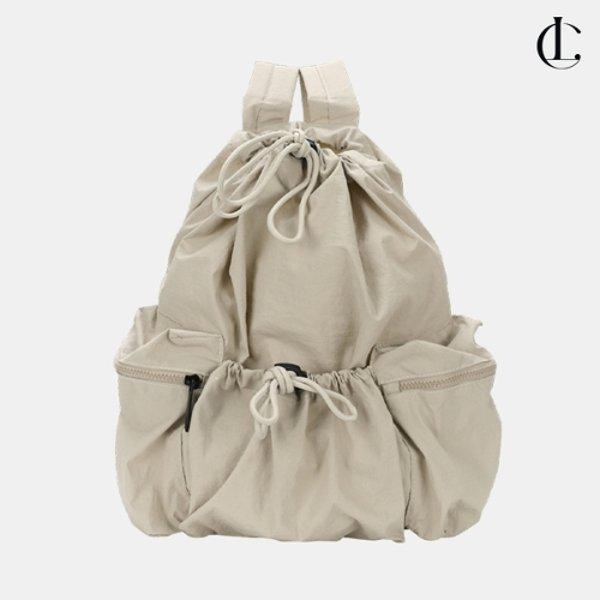 女性用バックパック タブレット収納 軽量 ストリングバッグ LJNA034