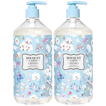 ボディウォッシュ ベビーパウダー 1000ml x 2個 (鎮静/弾力/保湿/栄養供給/活力/しわ防止)