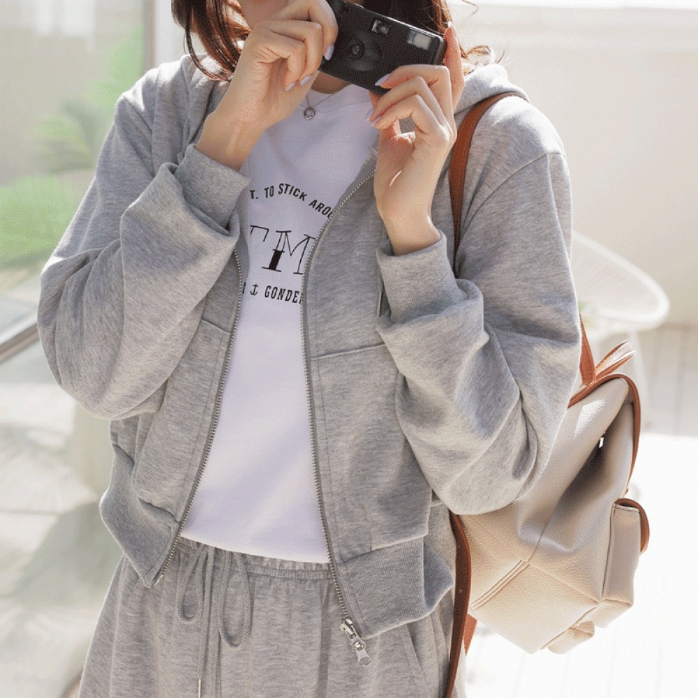 Click & Funny Leildon フード付きジップアップ