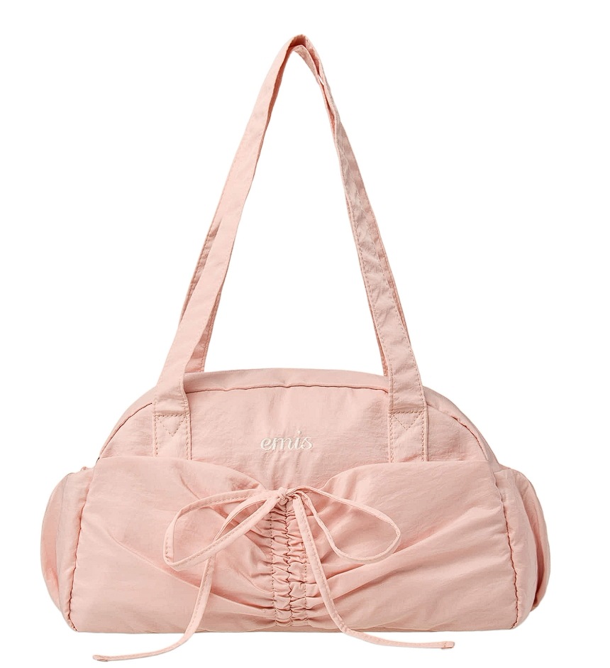 NYLON SHIRRING POCKET DUFFLE BAG