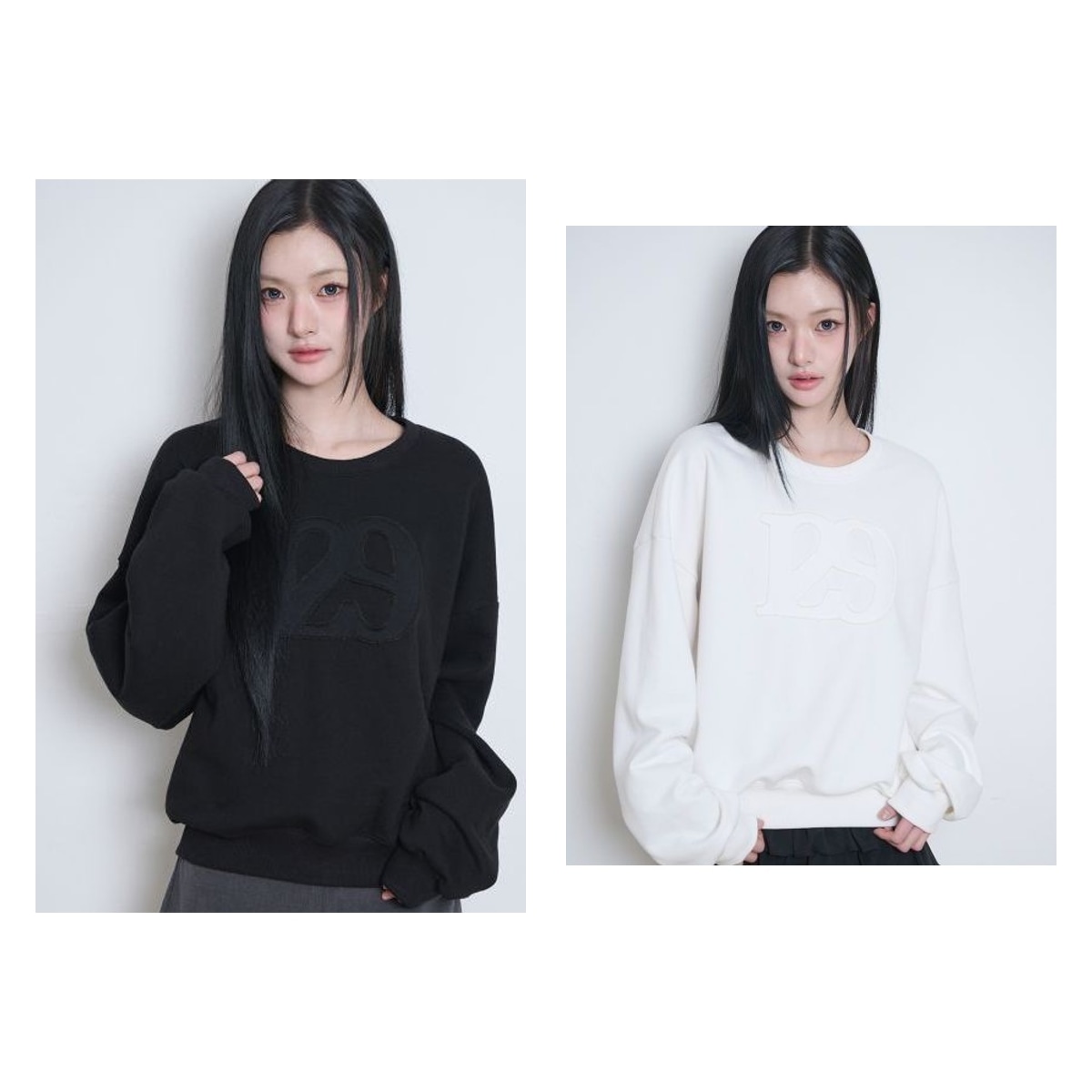 【ILLIGO】 129 LOGO PATCH BALLOON SWEATSHIRT 2色 正規品