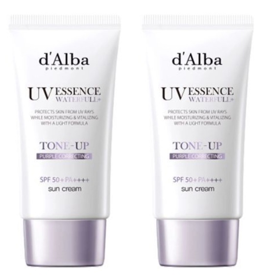 1+1【UV下地】ウォータフルトーンアップサンクリーム 50ml +50ML[パープル] (単品)/보라톤업2개