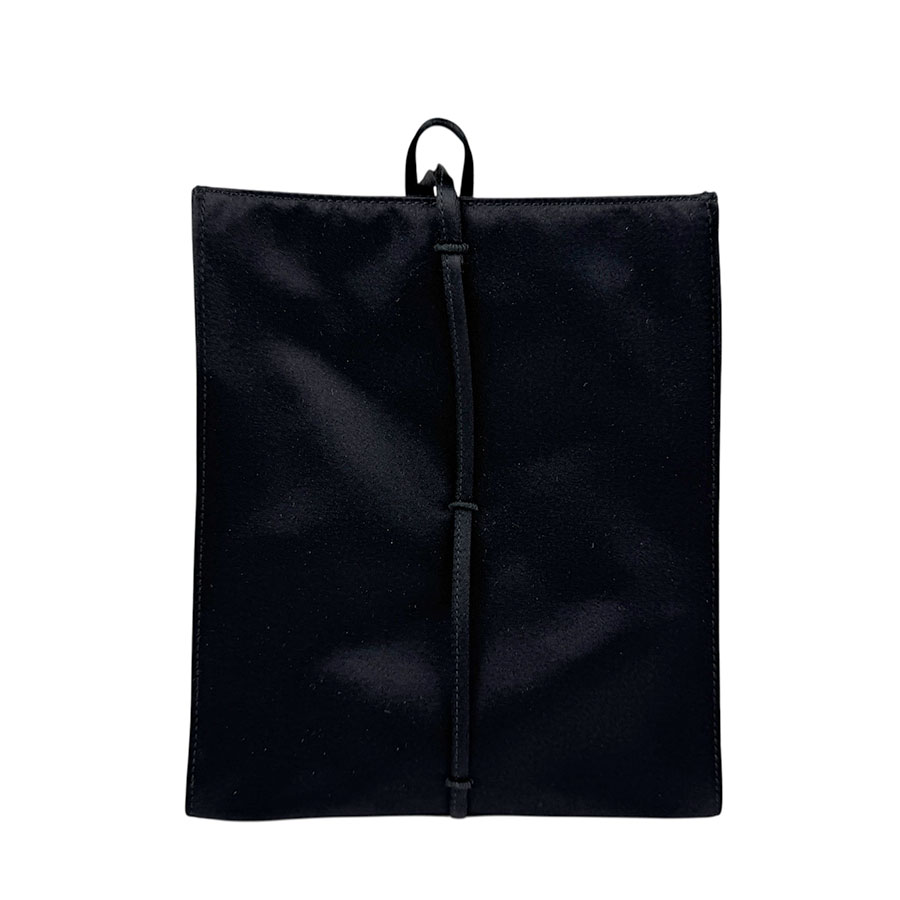 プラダ PRADA ハンドバッグ サテン ブラック レディース z6207