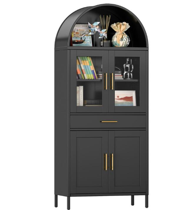 キッチンキャビネットリビングルーム展示キャビネットアーチ型収納キャビネットサイドボード