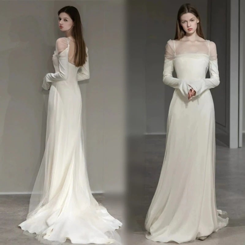 ウエディングドレス白二次会結婚式ドレスパーティードレス安いエンパイア花嫁フォトウエディングビーチフォト前撮り後撮り披露宴激安