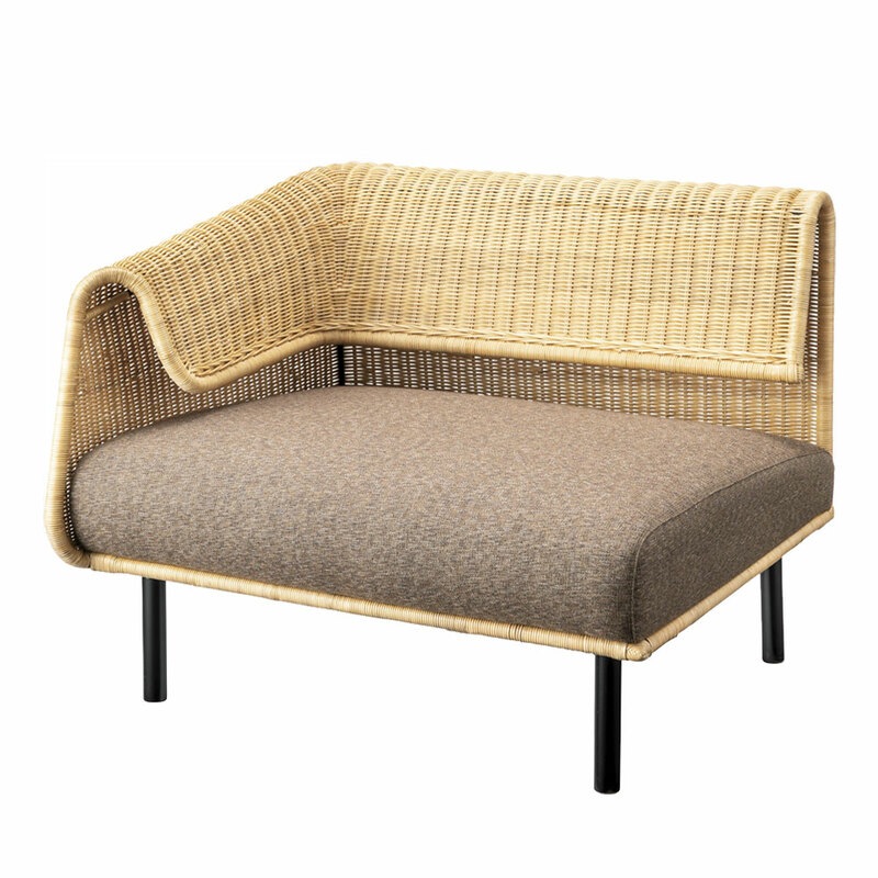 サンドラー片肘(向かって左) NRS-501B 【 布地 カウチソファ 1人掛けソファー パーソナルチェアー 一人掛け インテリア雑貨 リビング家具 アームソファ おしゃれ 】 29,726円