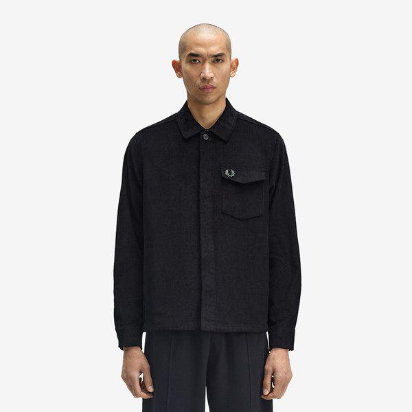 [Sharp] コーデュロイオーバーシャツ - ブラックAFPM2531717-102