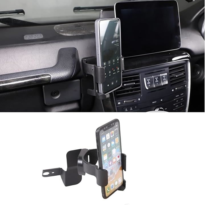 車載ホルダー 携帯電話ホルダー カップホルダー 多機能スマホホルダー ドリンクホルダー スマホマウント カー用品 アクセサリー 取り付け簡単 メルセデスベンツ(黒い-右ハンドル用)