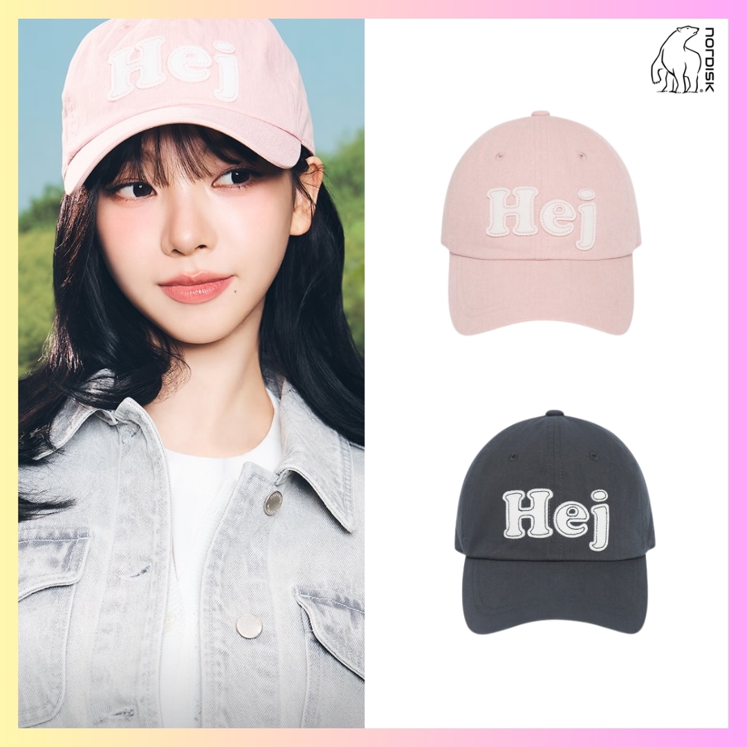 [Aespa カリナ 着用] Hej Denmark Ball Cap - 2 Colors + FREE OMAKE キャップ 帽子 キャップ 韓国 ボールキャップ ボールキャップ