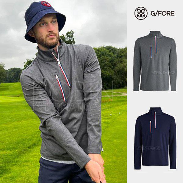 デイトナテックインターロックスリムフィット長袖ハーフジップ