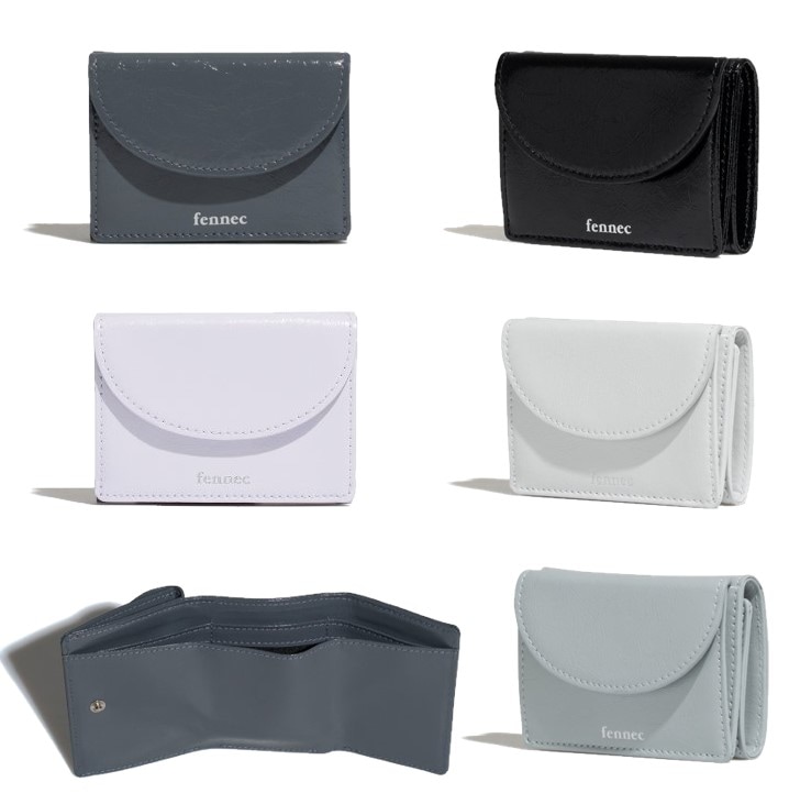 CRINKLE HALFMOON MINI WALLET