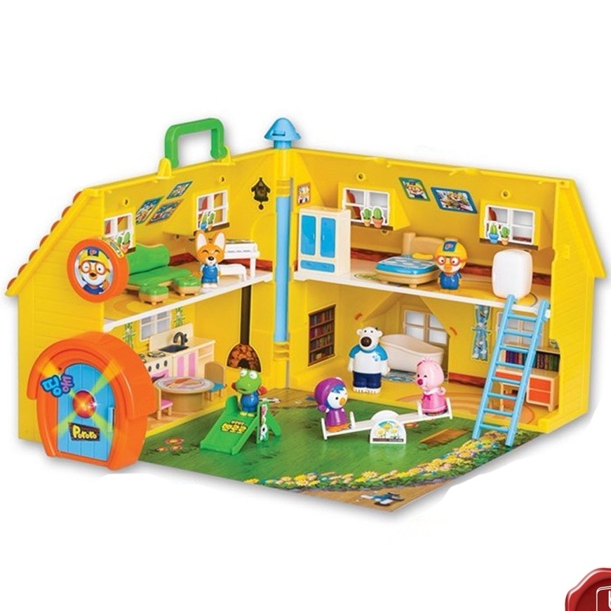 ポロロ ハッピー ポロロハウス フィギュア サウンド ライト キッズおもちゃ ロールプレイセット韓国アニメ正規品