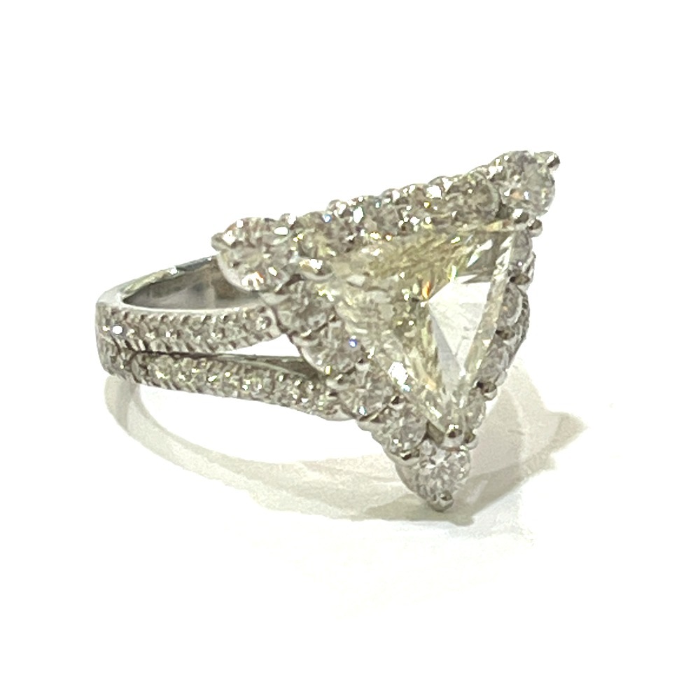 jewelry ジュエリー リング・指輪 Pt900 D1.566ct D1.50ct 宝石 アクセサリー ステップカット トリリアント ダイヤ 天然ダイヤ Pt900 シルバー