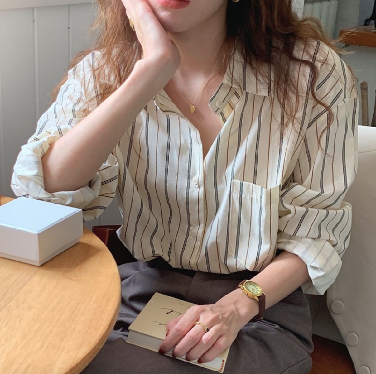 トップス デート シャツ ブラウス カットソー 袖あり 長袖 かわいい 大人可愛い きれいめ シンプル カジュアル 大人 上品 おしゃれ お洒落 主役級 存在感 柄 春 秋 10代 20代 30代 5,561円