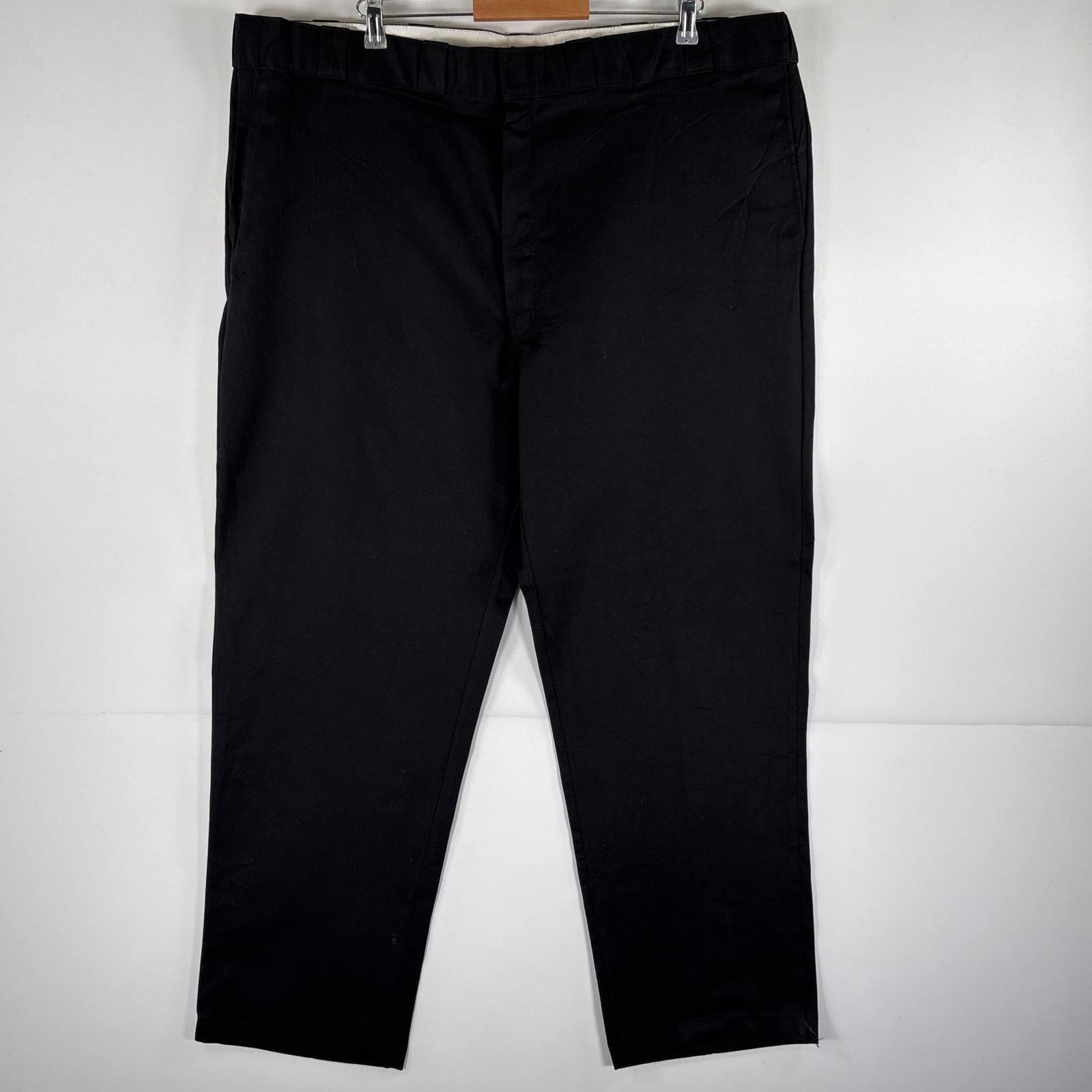 古着 美品 ワークパンツ 874 デッドストック 大きいサイズ タグ付き ストレート チノパン w46 L32 ブラック メンズ