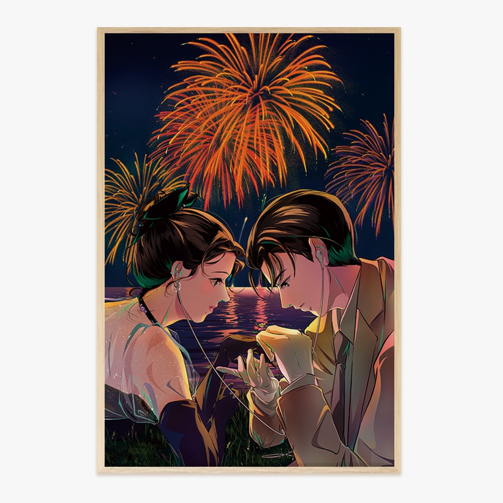 [アポ] two_di イラスト 絵 キャンバス アート プリンティング インテリア 額縁 寝室 リビング オフィス プレゼント