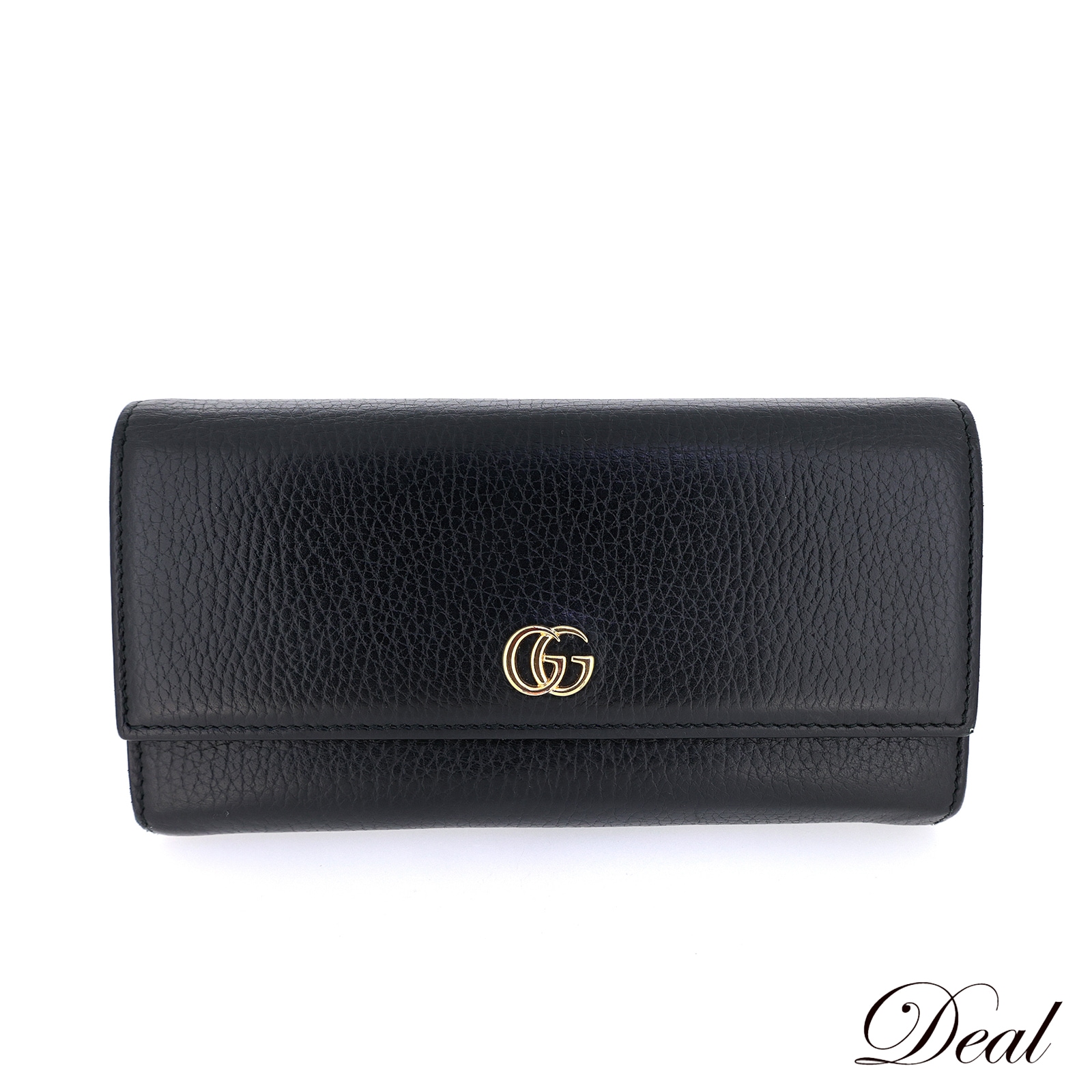 グッチ GG マーモント 黒 456116496085 ブラック レディース 長財布