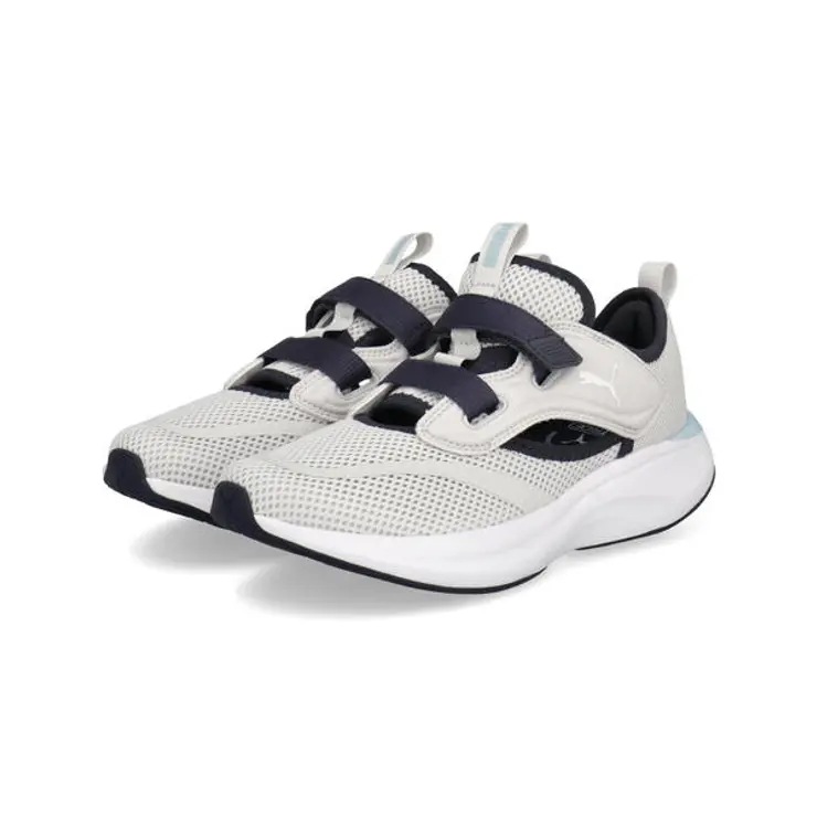 PUMA プーマ SOFTRIDE MOVE ON R JF レディースサンダルスニーカー ウォーキング(ソフトライド ムーブオンラクJF) 313416 04 フェザーグレー/ニューネイビー