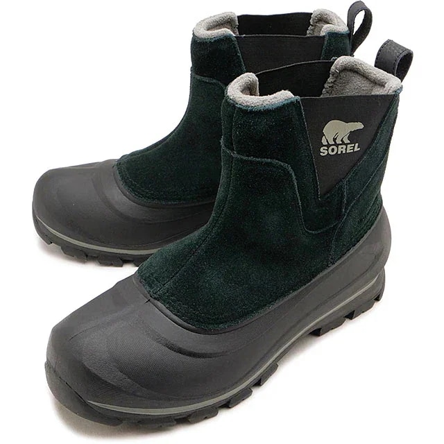 バクストン プルオンブーツ ウォータープルーフ [NM5182-010] M BUXTON PULL ON BOOT WP メンズ 靴 防水 サイドゴア ウィンターブーツ Black/Quarry