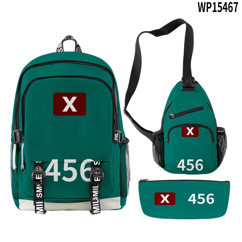 Qoo10] イカゲーム ランドセル リュック ペンケ : バッグ・雑貨