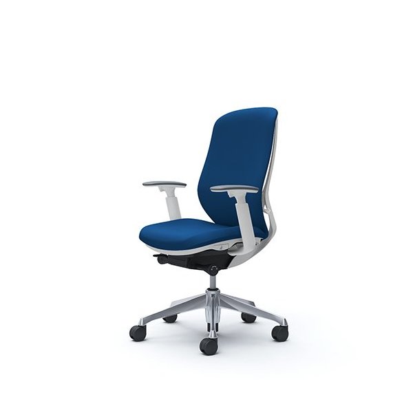 オカムラ シルフィー 可動肘 背クッション ハイ C687BWFSF3 ミディアムブルー [オフィスチェア]