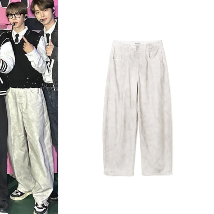 【RIIZE SHOTARO着用】 MILLO ARCHIVE Reflect Curved Pants [Dirty White]