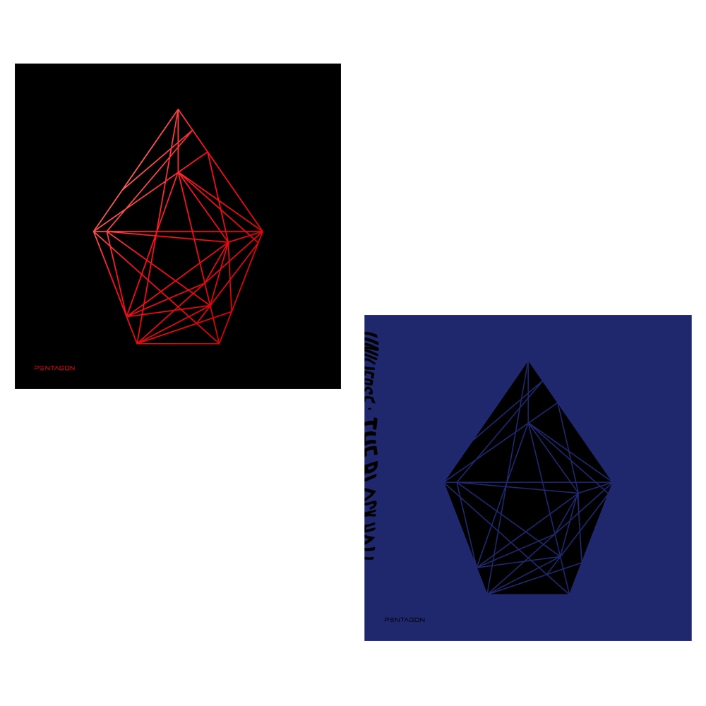 （TF012）ペンタゴン - 正規1集UNIVERSE：THE BLACK HALL 2種セット/ K-POP /韓国の発送