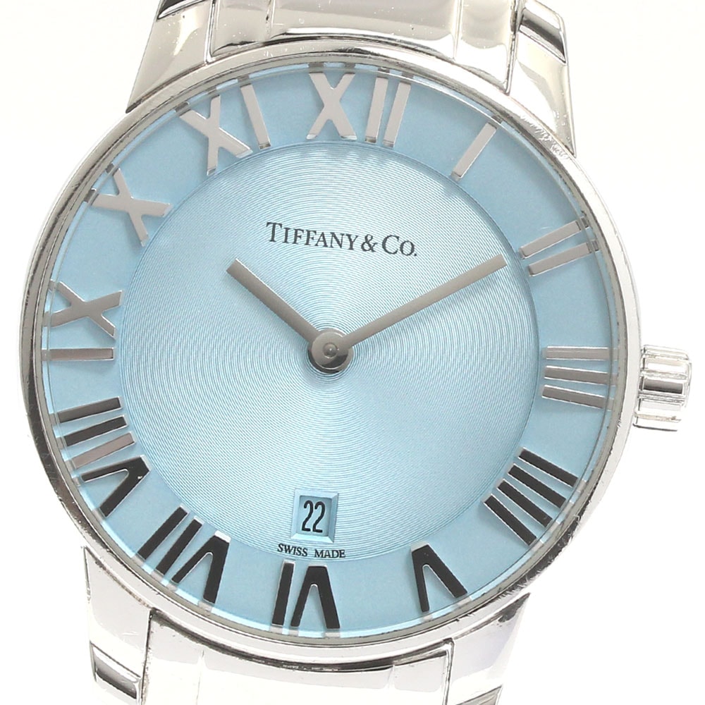 ティファニー TIFFANY&Co. 37447188 アトラス 2ハンド デイト クォーツ レディース _881877【中古】