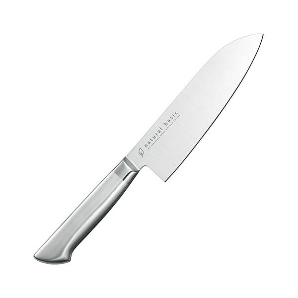 [5本セット] ナチュラルベーシック オールステン 三徳 165mm サビに強くお手入れ簡単 一体型で衛生的 NBA-06X5