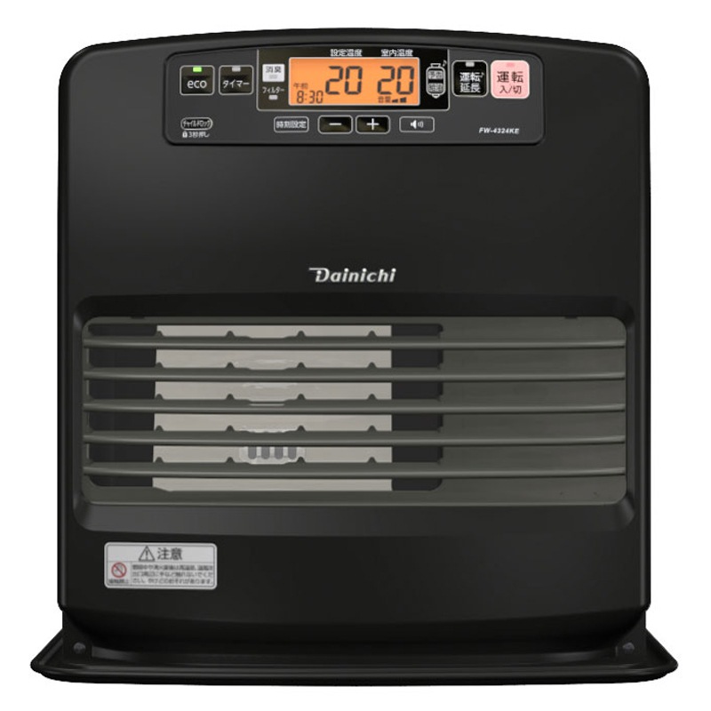ダイニチ DAINICHI 家庭用石油ファンヒーター チャコールブラック 11畳 5.0L 35秒着火 FW-4324KE(K) 18,110円
