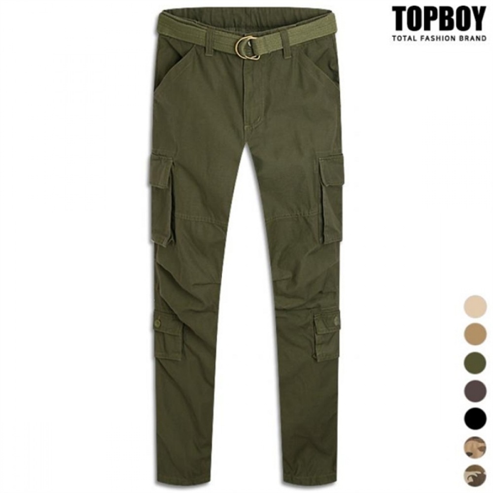 (トップボーイ) ラインストリングカーゴコットンパンツ (K2098)
