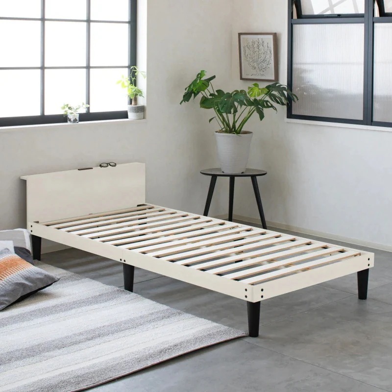 Major In Life ベッド ベッドフレーム セミダブル (ブラウン)Major In