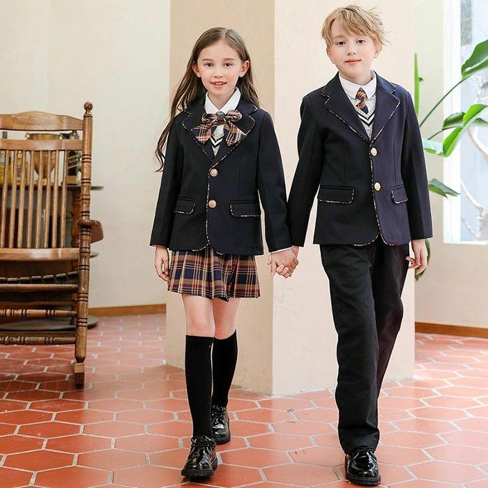 【制服標準装備】キッズ服 ジュニア 5点セット男の子 男子高生 子供スーツ フォーマルスーツ 子ども服 ジャケット シャツ ベスト ズボン ネクタイ 式服 入園式 入学式 卒業式 発