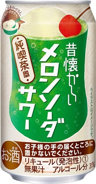 リキュール 缶チューハイ 昔懐かしい メロンソーダサワー 350ml缶 2ケース48本入 合同酒精
