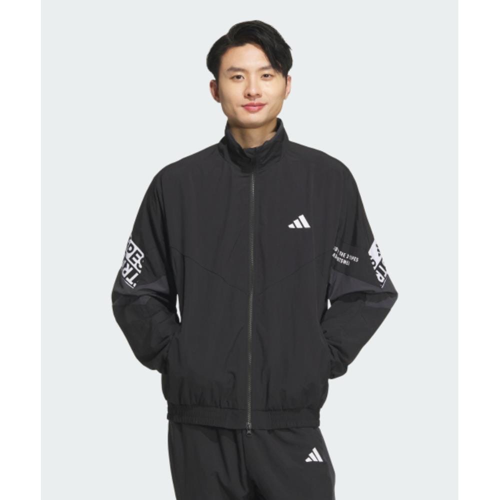 adidas Wording Pack Loose Fit Mesh Lined Woven Jacket KA