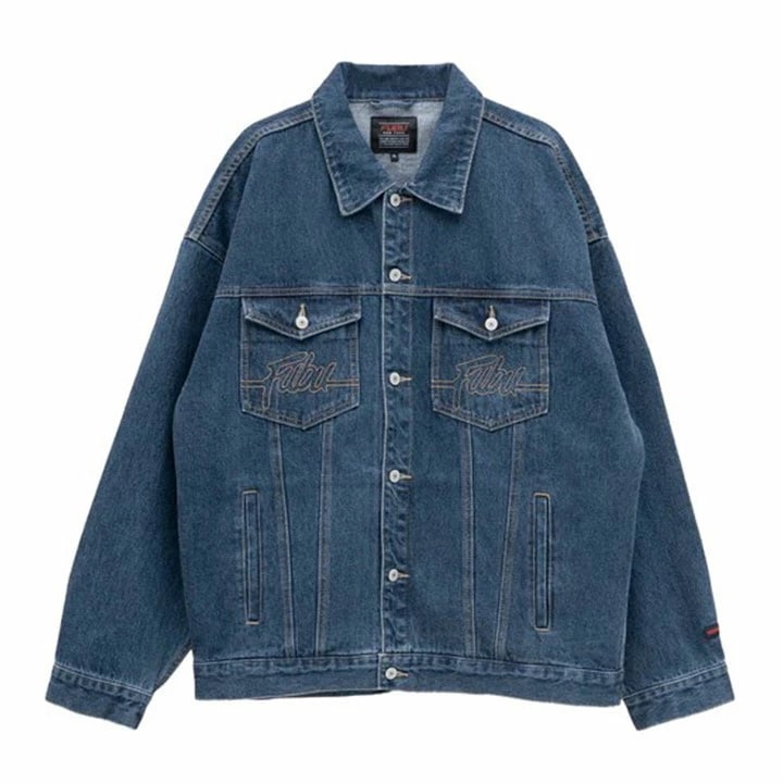 FUBU アウター 長袖 Gジャン デニムジャケット ブルゾン 人気 メンズ 春秋冬用 インディゴブルー 大きいサイズ フブ ジージャン シンプル 刺繍 ボタン 13,044円