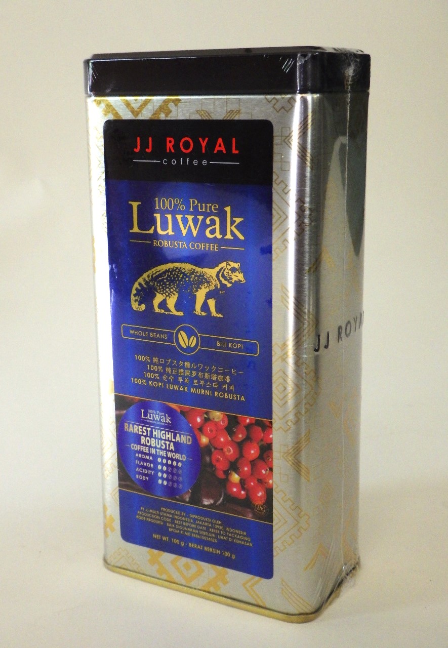 JJ ROYAL CoffeeJJ Royal　豆 100％ピュアー ルワックコーヒー