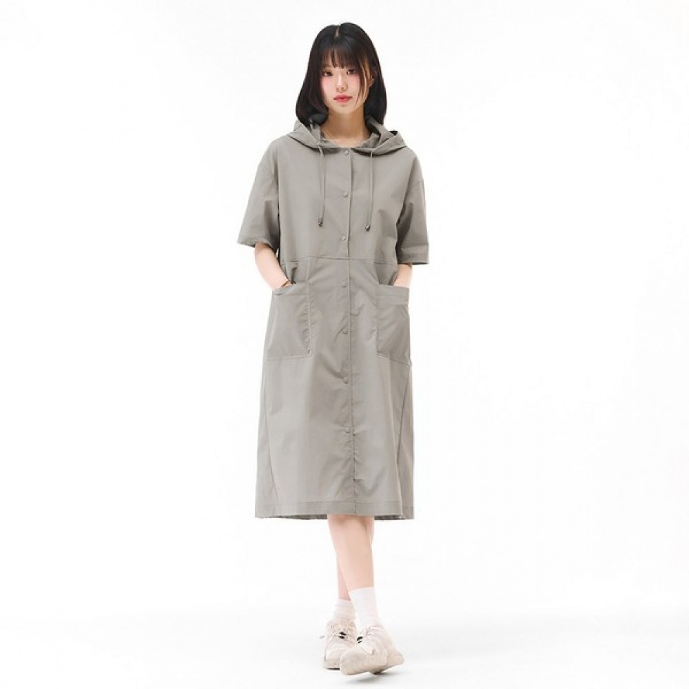 [チェースカルト] レディース軽量フード付きショートスリーブドレス-EBRG6172C0E