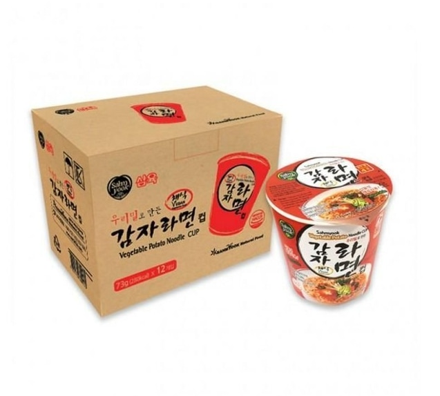 ヴィーガン 食品 サムユク ウリミルじゃがいも カップラーメン 73g X 12個入り